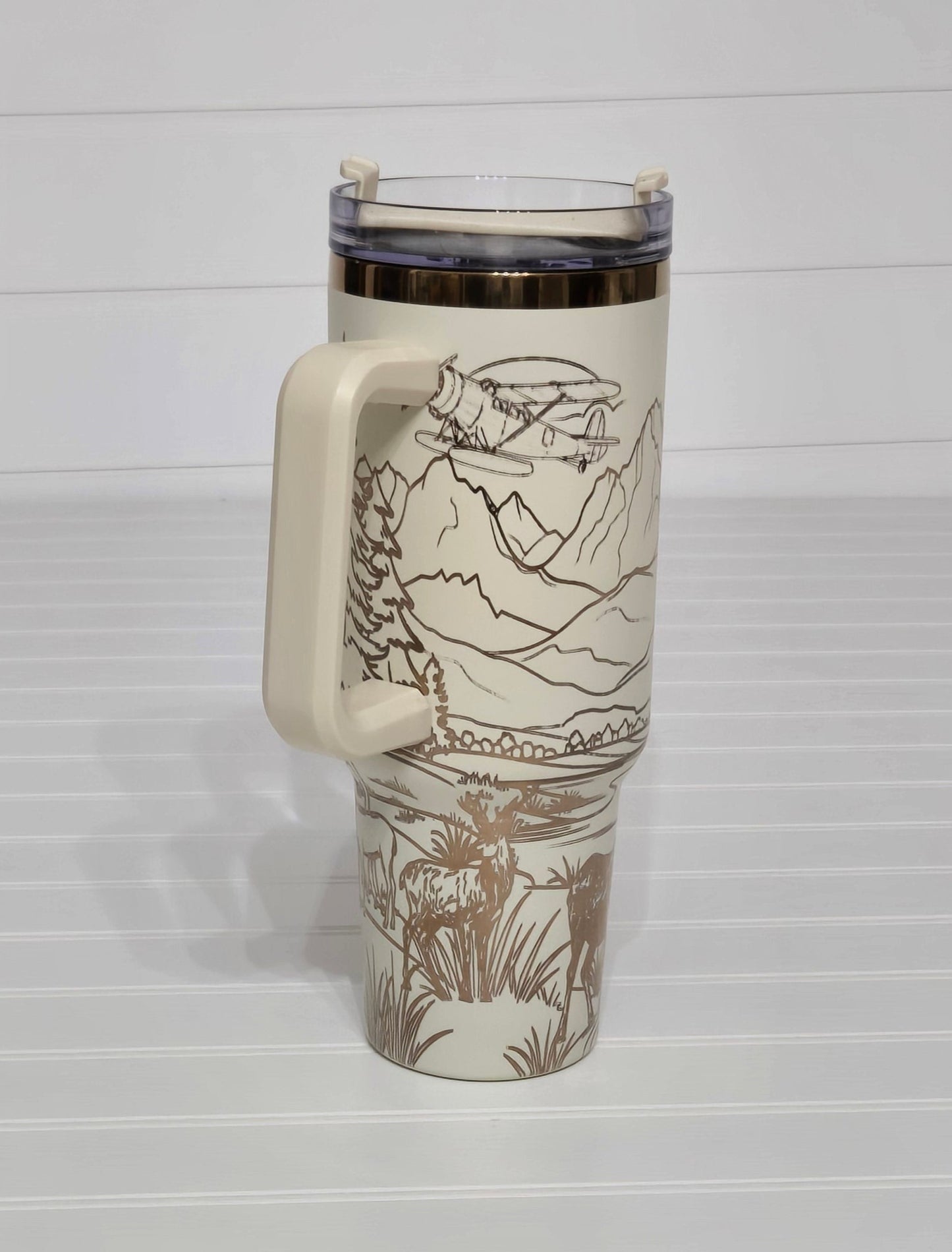 Seaplane/Mountains 40oz Tumblers