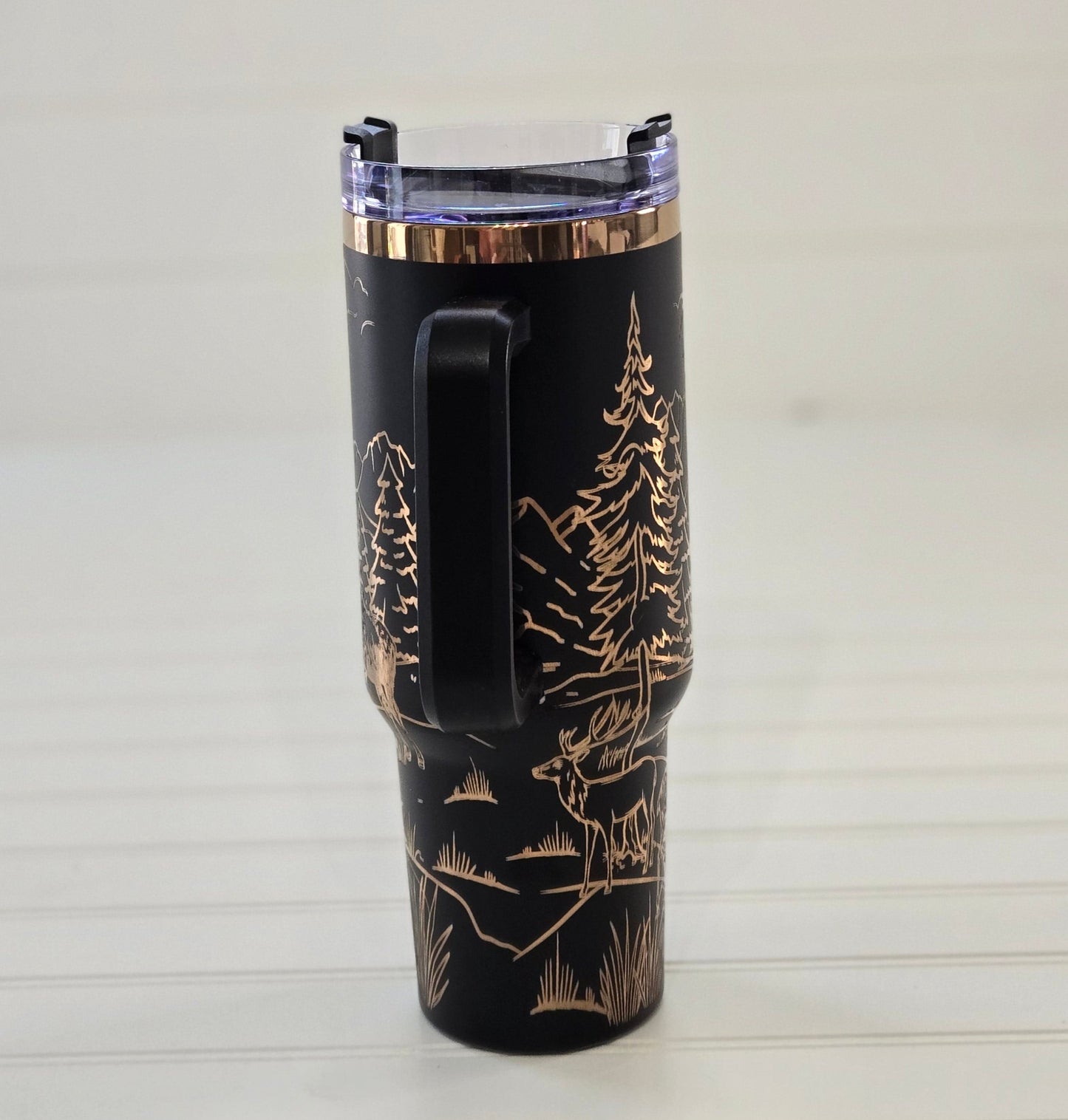 Black and Gold 40oz Tumbler
