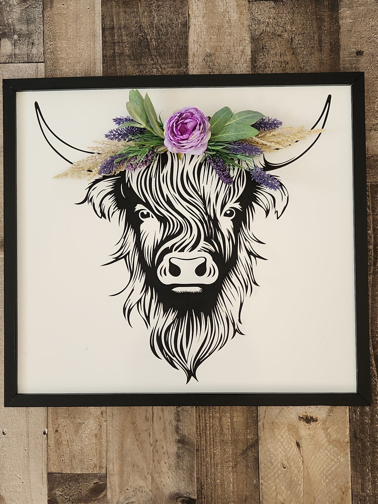 Highland Cow / Flower