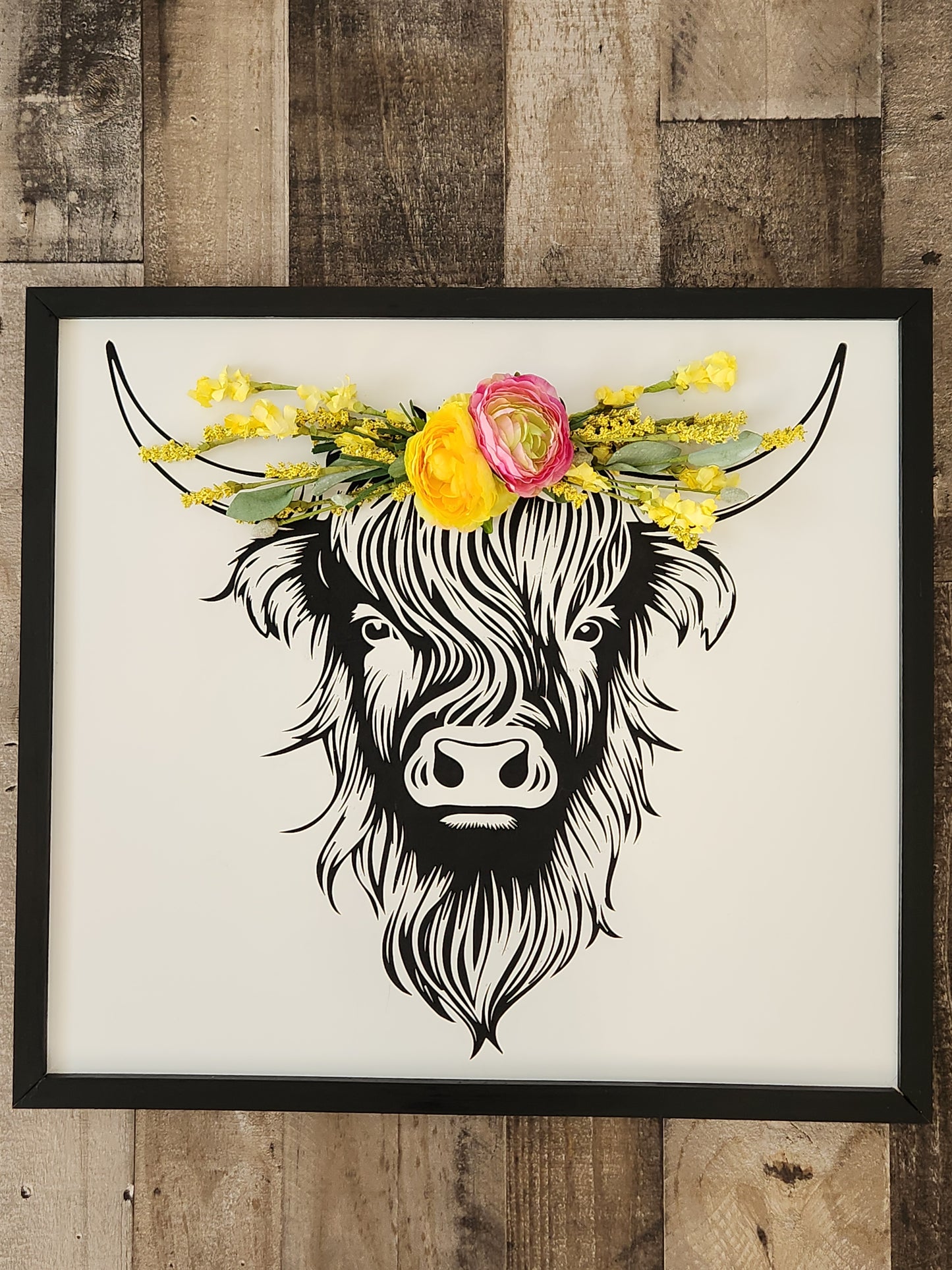 Highland Cow / Flower